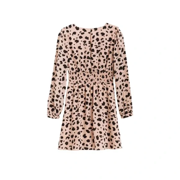 NWT Nine Britton Brynlee Pleat Waist Leopard Print Dress - size medium - Picture 3 of 8